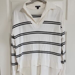 Hilary Radley White and Black Striped